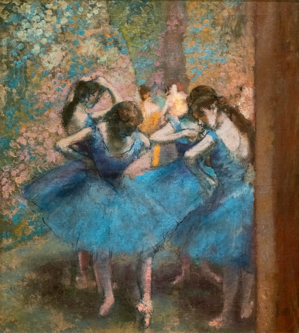 Blue Dancers in Detail Edgar Degas